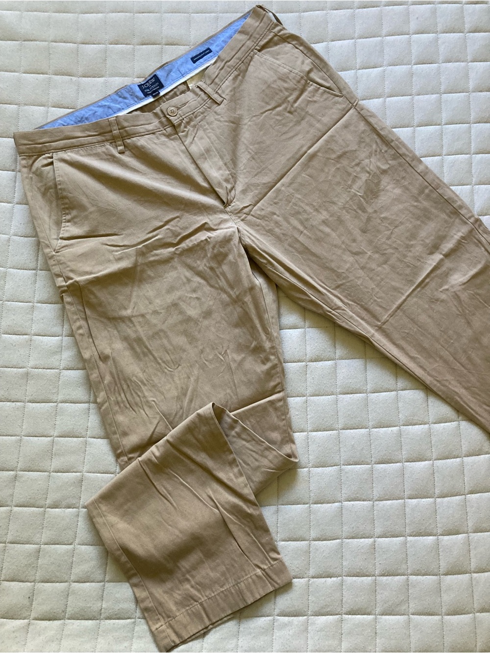 J. Crew Men’s Chino Pants in Tan/Khaki